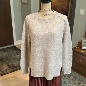 Sundance Pullover Sweater, Size Medium,Oatmeal Color